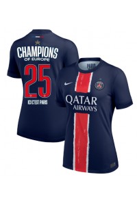 Paris Saint-Germain Voetbaltruitje Thuis tenue Dames 2024-25 UCL Champions Korte Mouw